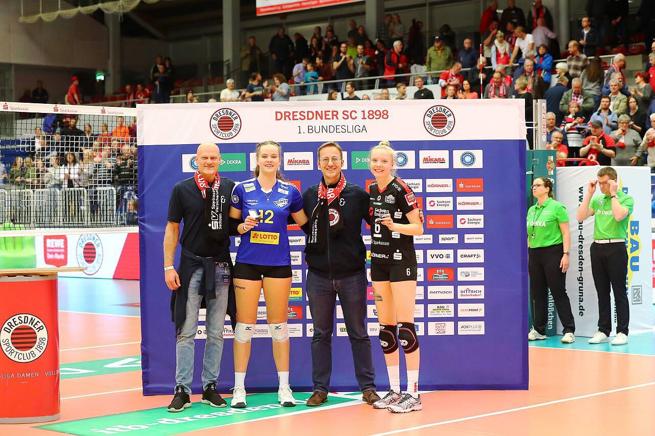 Laura Berger wurde beim Hinspiel in der Dresdner Margon-Arena zur besten Neuwieder Spielerin gewählt. Sie freut sich besonders auf das Rückspiel in ihrer aktuellen sportlichen Heimat. (Dennis Trapp)