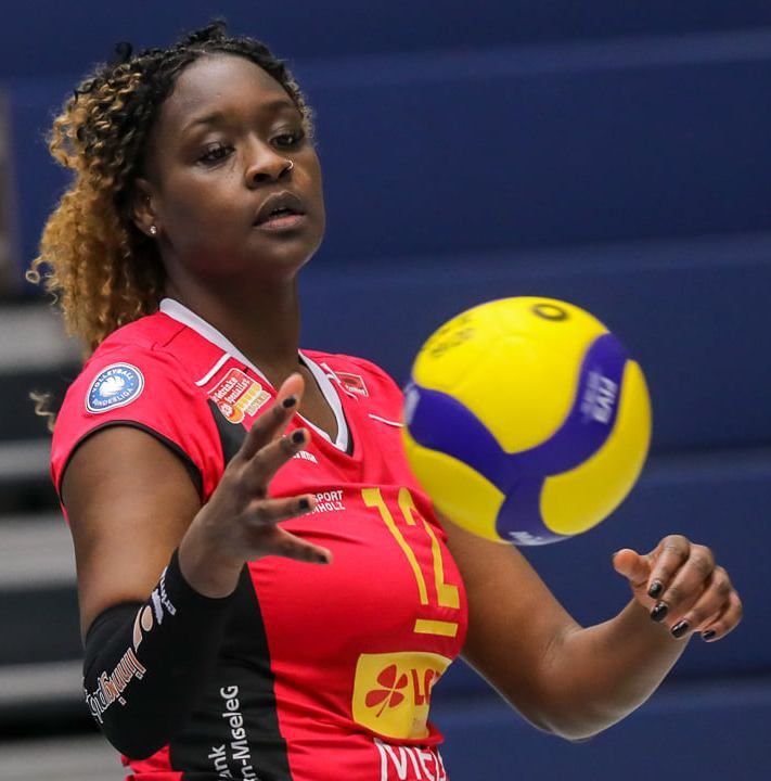 Sarah Kamarah wird auch in der 1.Liga das Trikot des VC Neuwied tragen (Foto D.Gottwald)